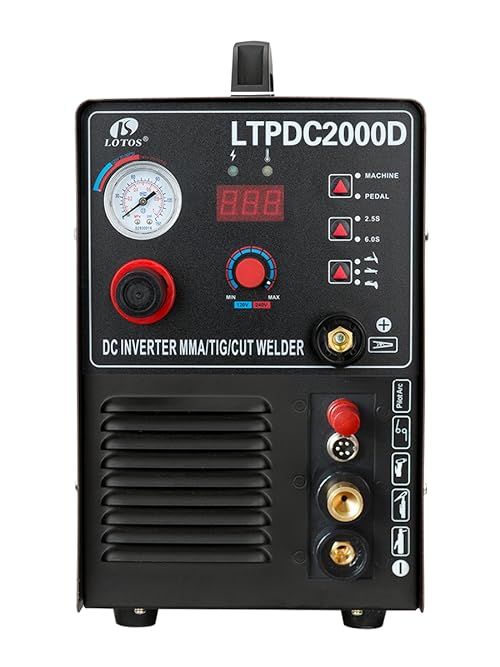 Lotos LTPDC2000D Pilot Arc 50 A Plasma Cutter /200 A TIG/Stick Welder